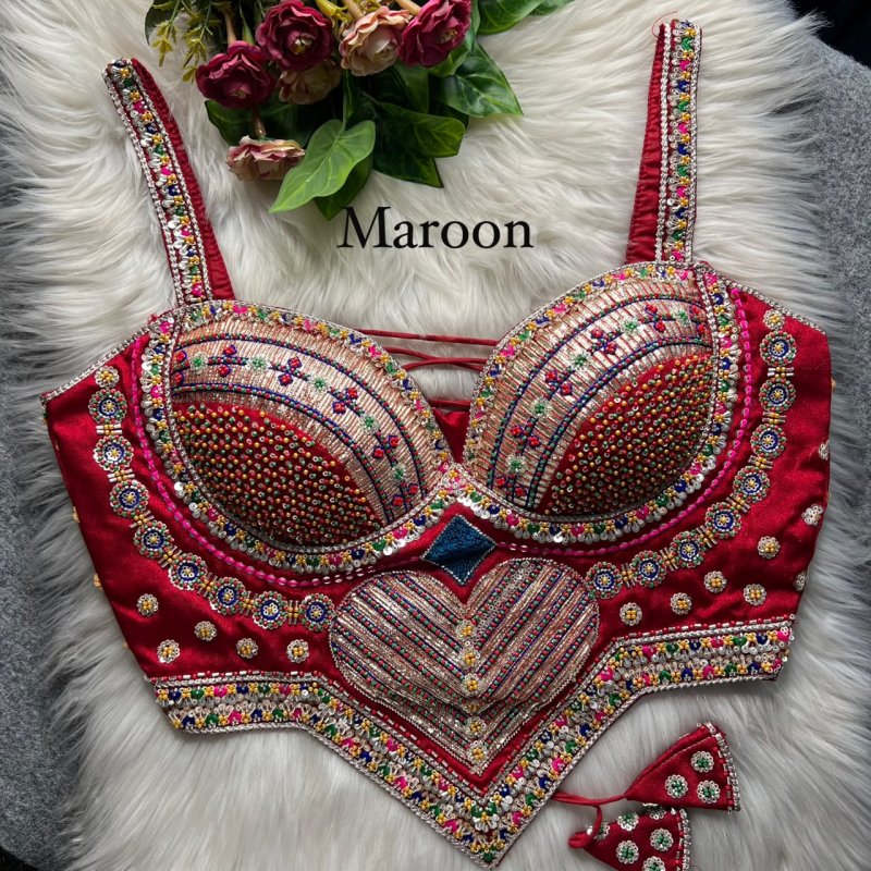 Tew Italian Silk Navratri Special Designer Blouses